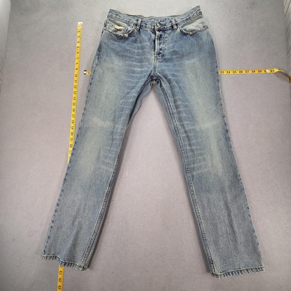 Vintage Levis 501 Jeans Mens Blue Light Wash Distressed Made in USA Fits 30x30
